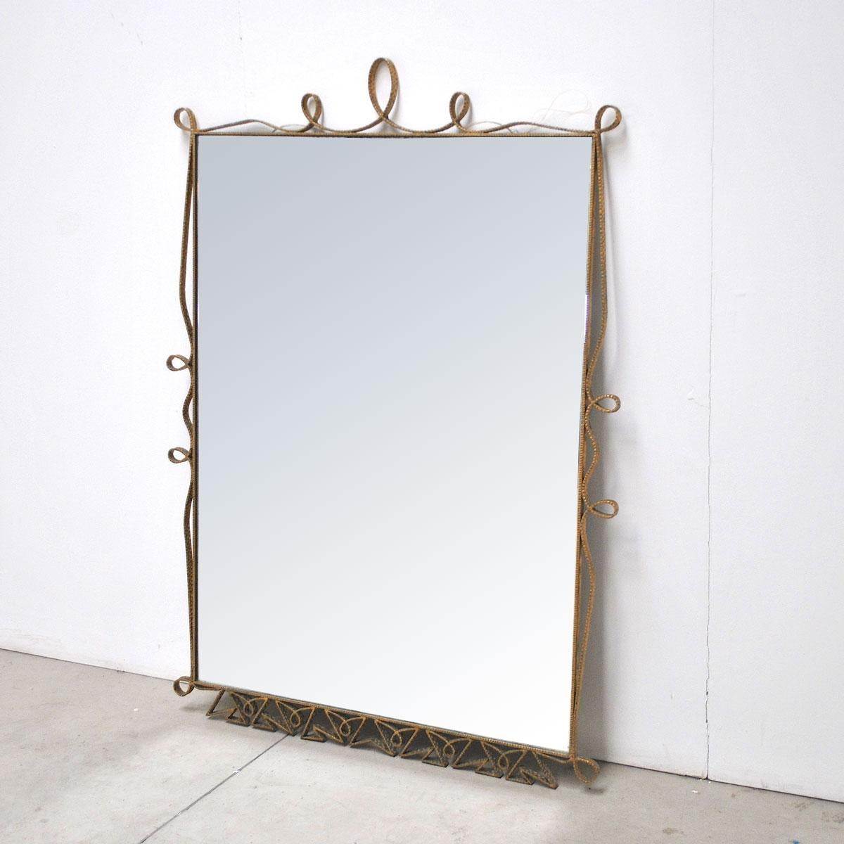 Mid-Century Modern Pierluigi Colli Mirror Italian Midcentury, 1950s
