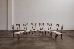 Pierluigi Giordani Dining Chairs, Italy, 1950s, Set of 8