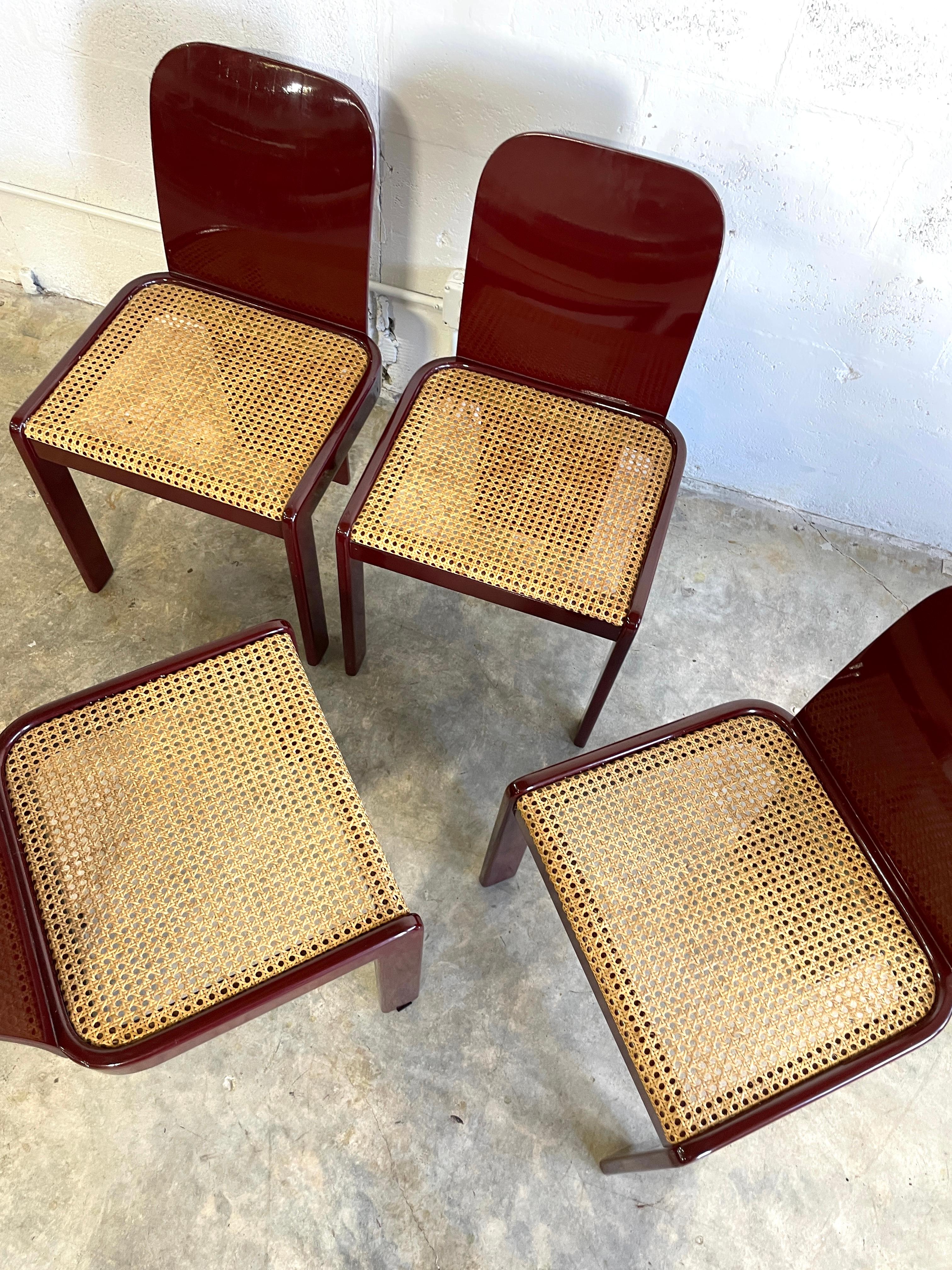 Mid-Century Modern Pierluigi Molinari for Pozzi Italian Mid Century Dining Chairs For Sale