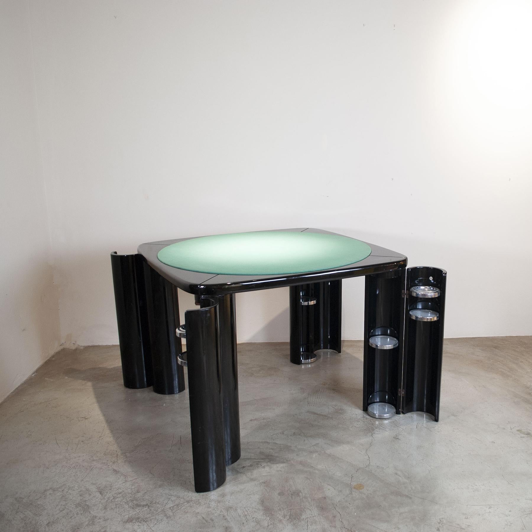 Italian Pierluigi Molinari game table for Pozzi 1970s For Sale