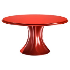 Pierluigi Spadolini for 1P 'Boccio' Dining or Center Table in Red Resin
