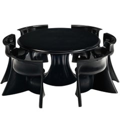 Pierluigi Spadolini for 1P 'Boccio' Dining Set with Table and Six Chairs