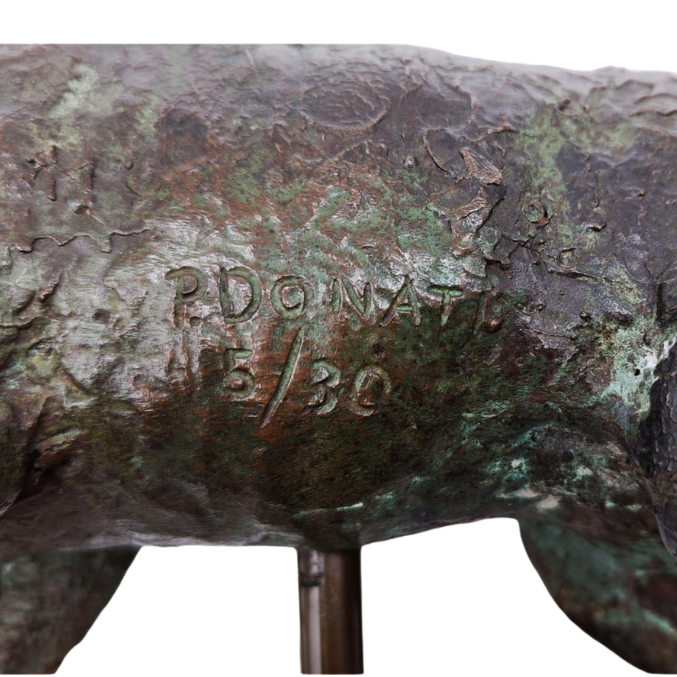 Cavallo in corsa in bronzo di Piero Augusto Donati, n°5/30, Italia, anni '80/'90 in vendita 9
