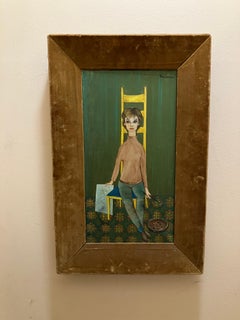 Piero Aversa painting of Novella Parigini