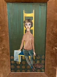 Piero Aversa painting of Novella Parigini