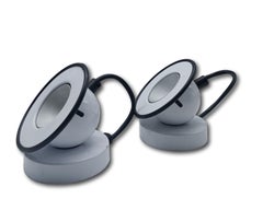 Piero Castiglioni and Gae Aulenti for Stilnovo Pair of White Lamps "Minibox"