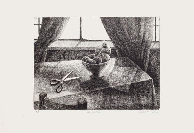 Piero Cesaroni The Scissors Etching by Piero Cesaroni 2004 For