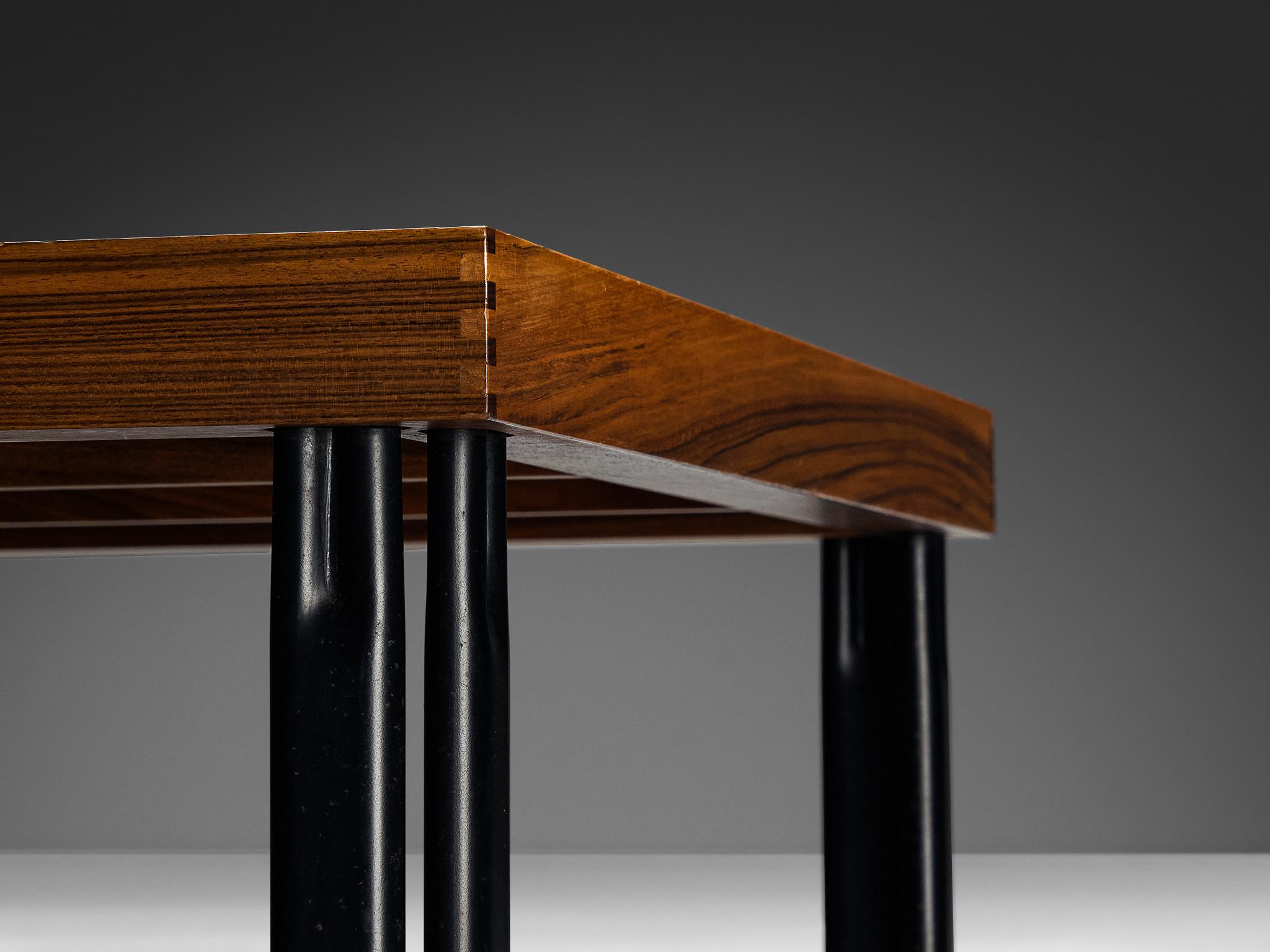 Mid-Century Modern Piero De Martini for Cassina 'Naviglio' Coffee Table in Walnut and Slate For Sale
