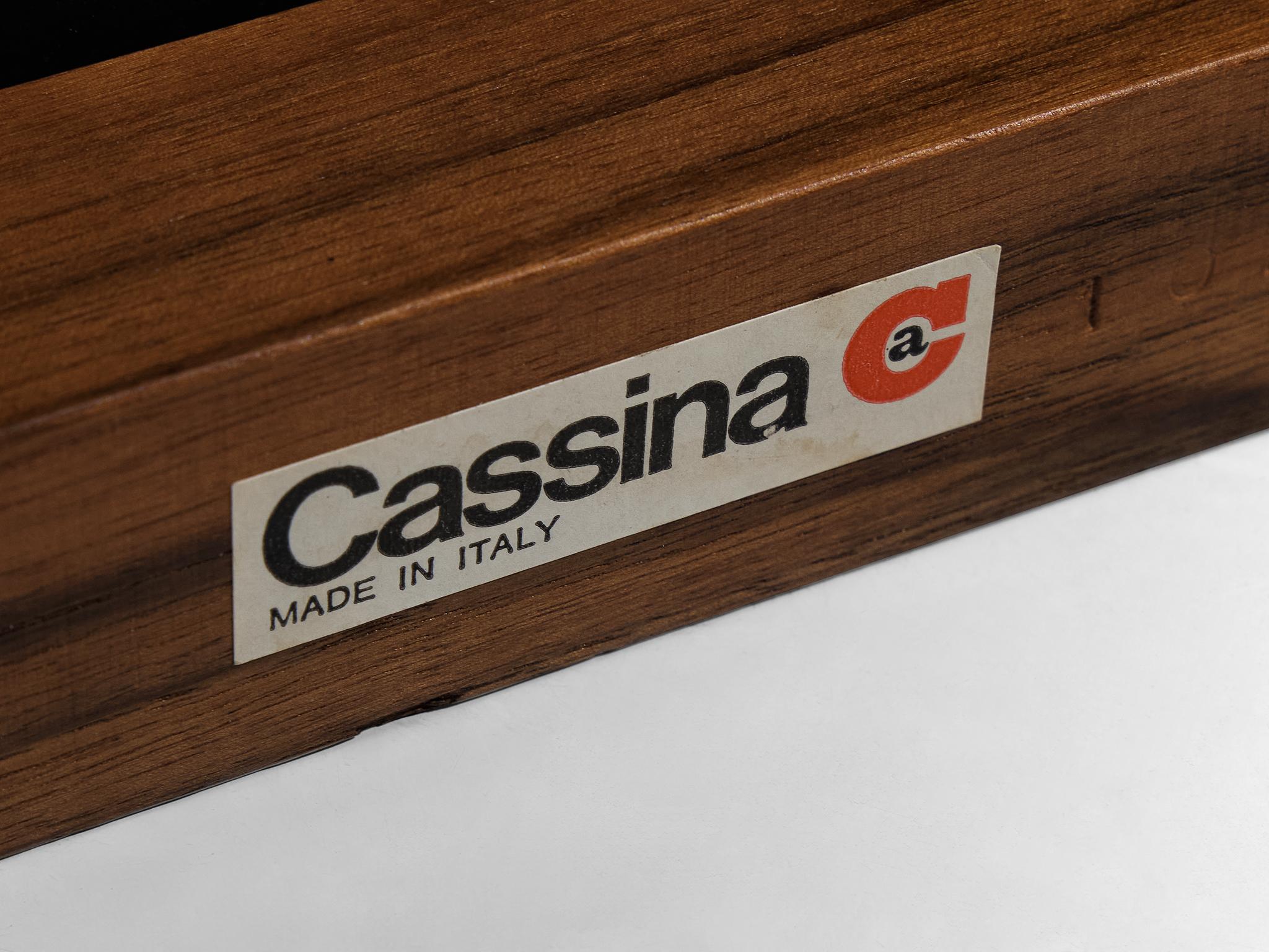 Piero De Martini for Cassina 'Naviglio' Coffee Tables in Walnut and Slate 3