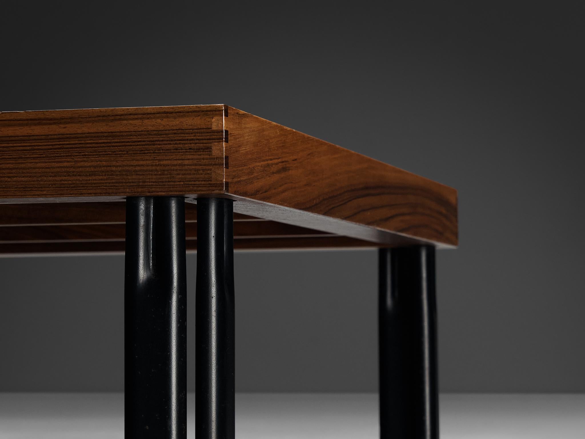 Piero De Martini for Cassina 'Naviglio' Coffee Tables in Walnut and Slate In Good Condition In Waalwijk, NL