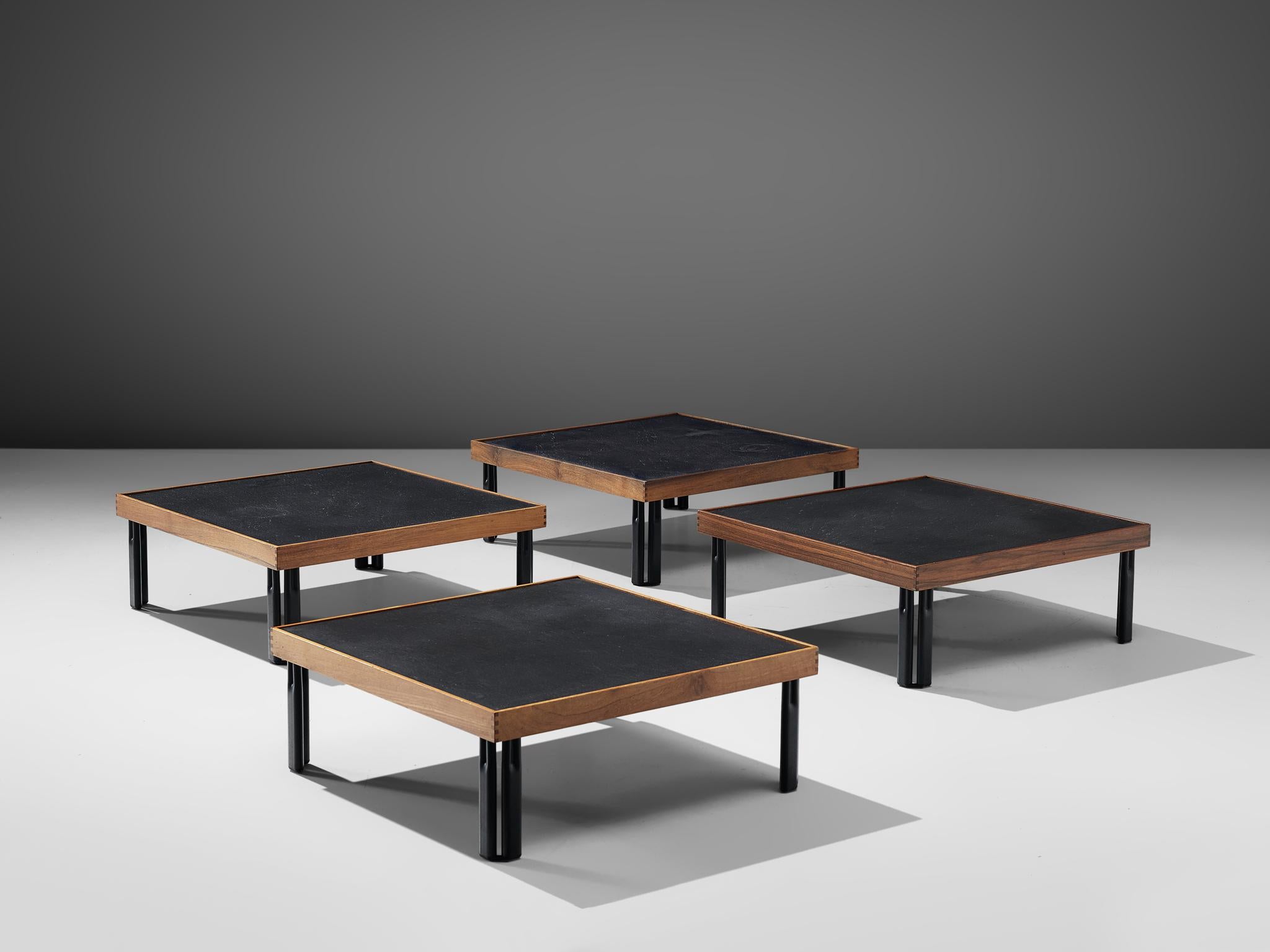 Post-Modern Piero De Martini for Cassina Naviglio Set of Four Coffee Tables