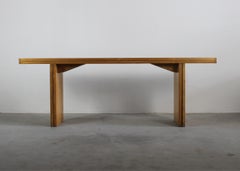 Piero De Martini La Barca Rectangular Folding Table in Wood by Cassina, 1975