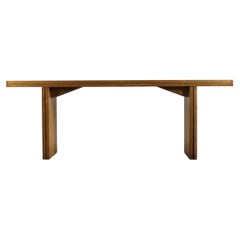 Table pliante rectangulaire en bois Piero De Martini La Barca, par Cassina, 1975