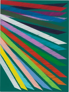 Ikinci, 1998, Oil on canvas, Abstract painting, Bright and vivid colors