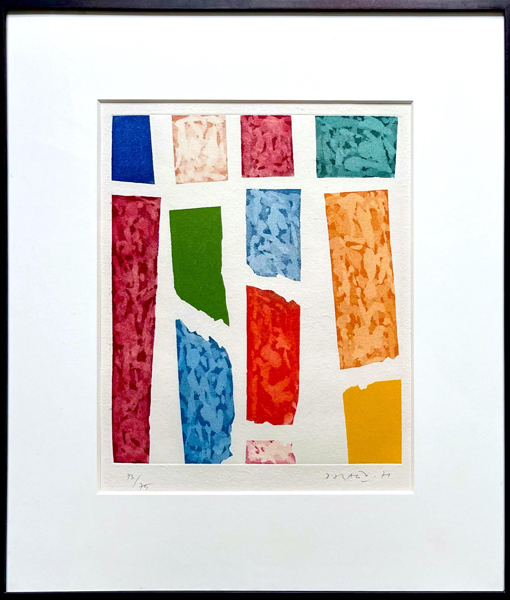 Abstract Composition (Bank of New York Corporate Collection) - Print by Piero Dorazio