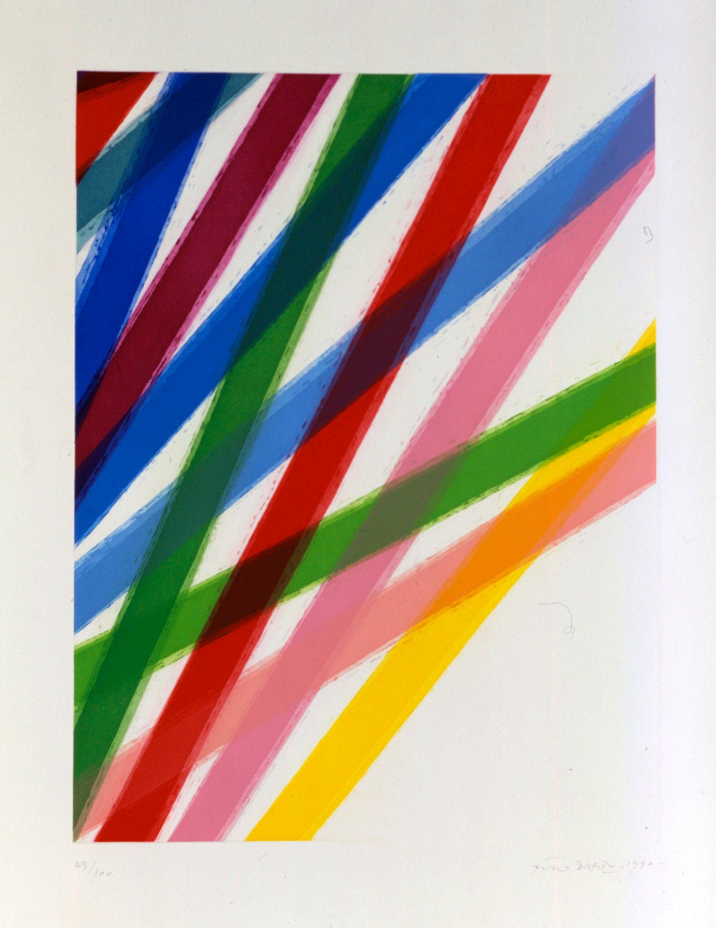 Color fax 1 - Print by Piero Dorazio