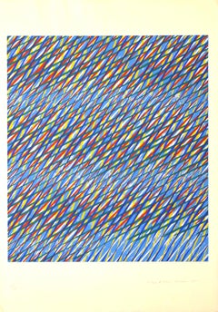Crossing Lines - Original Serigraph by Piero Dorazio - 1985