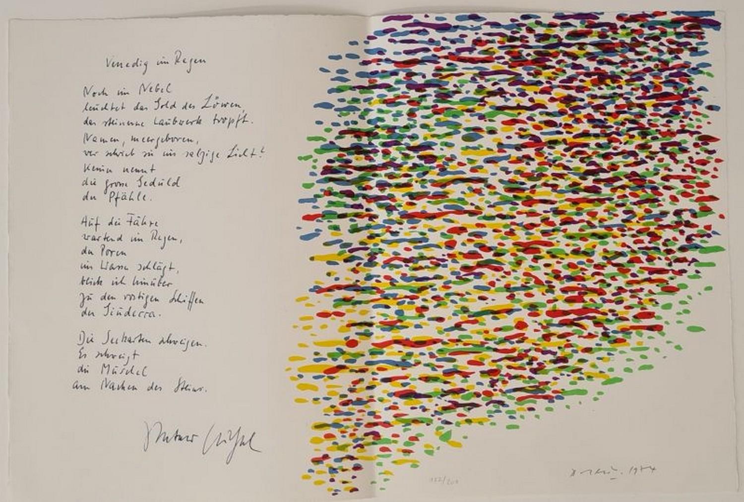 Piero Dorazio Abstract Print - Erker-Treffen 2