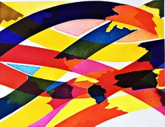 Geometric Abstraction (de-accessioned from the Triton Museum) Lithograph Signed