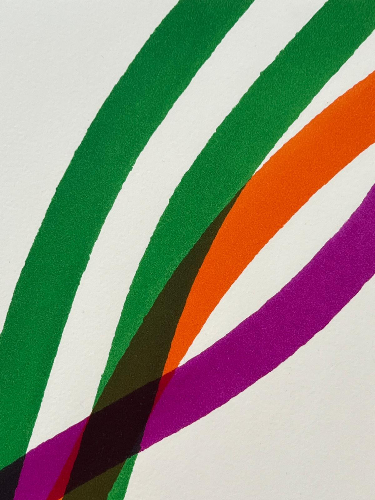 Homage to Hans Arp - Gray Abstract Print by Piero Dorazio