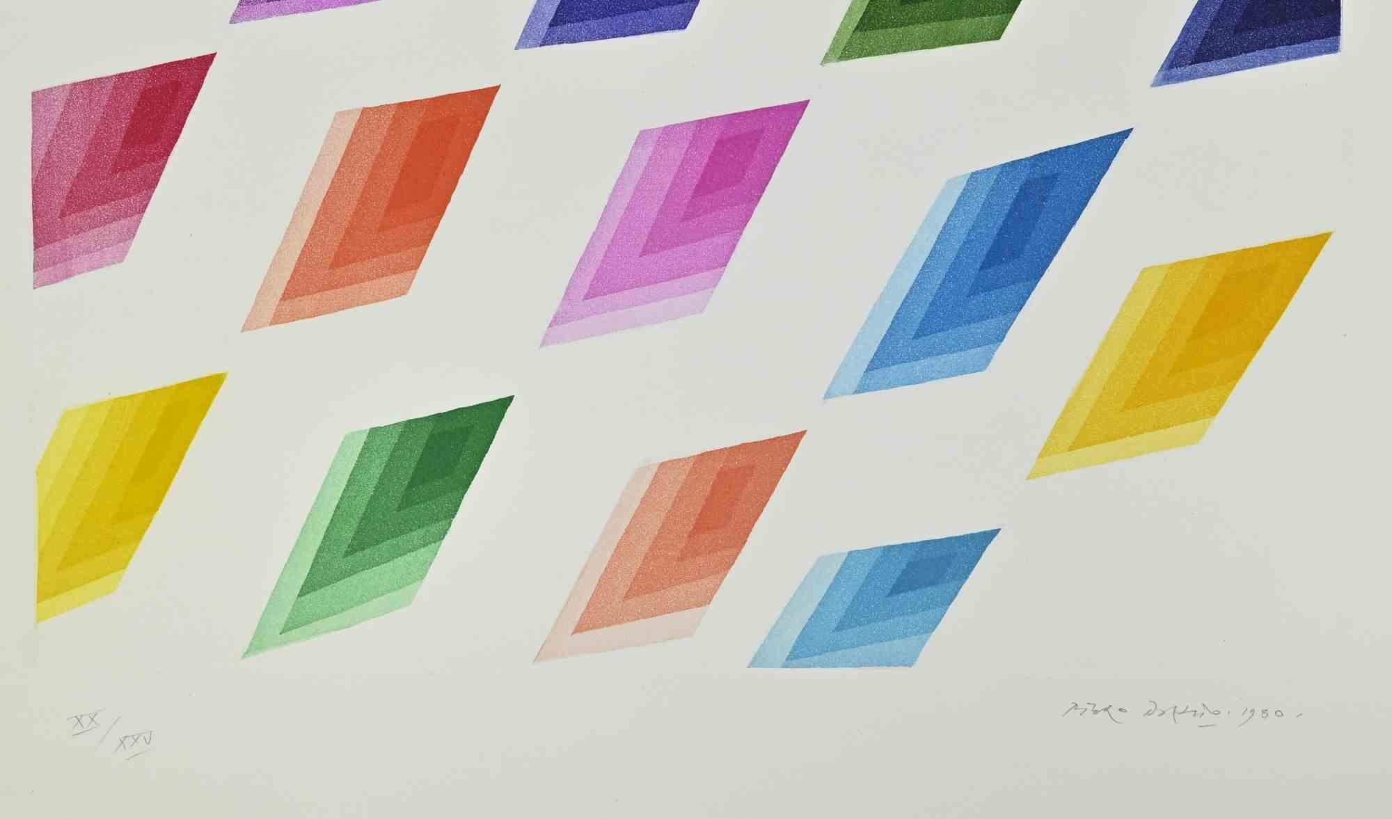 Nuances - Acquaforte di Piero Dorazio - 1980 in vendita 1