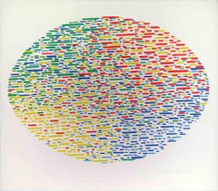 Oval Composition - Silkscreen by Piero Dorazio - 1978