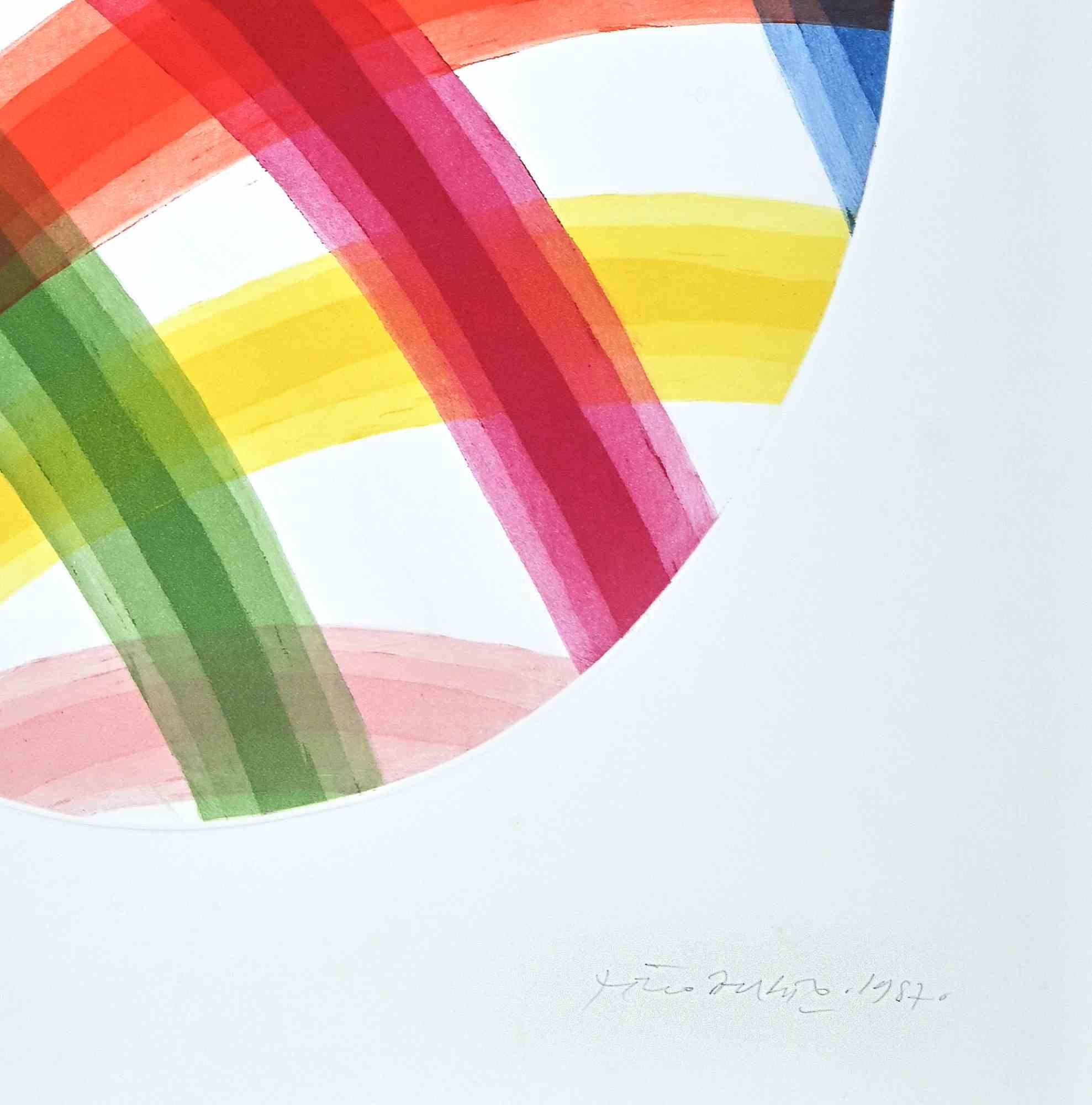 Oval - Aguafuerte de Piero Dorazio - 1987 en venta 1