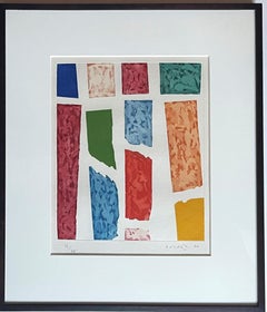 Piero Dorazio - Geometric Abstraction, Ex-Bank of NY, Lithograph SIgned/N Framed