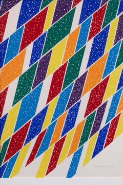 Piero Dorazio Lithograph Abstract Geometric Quadrilateral Polygon