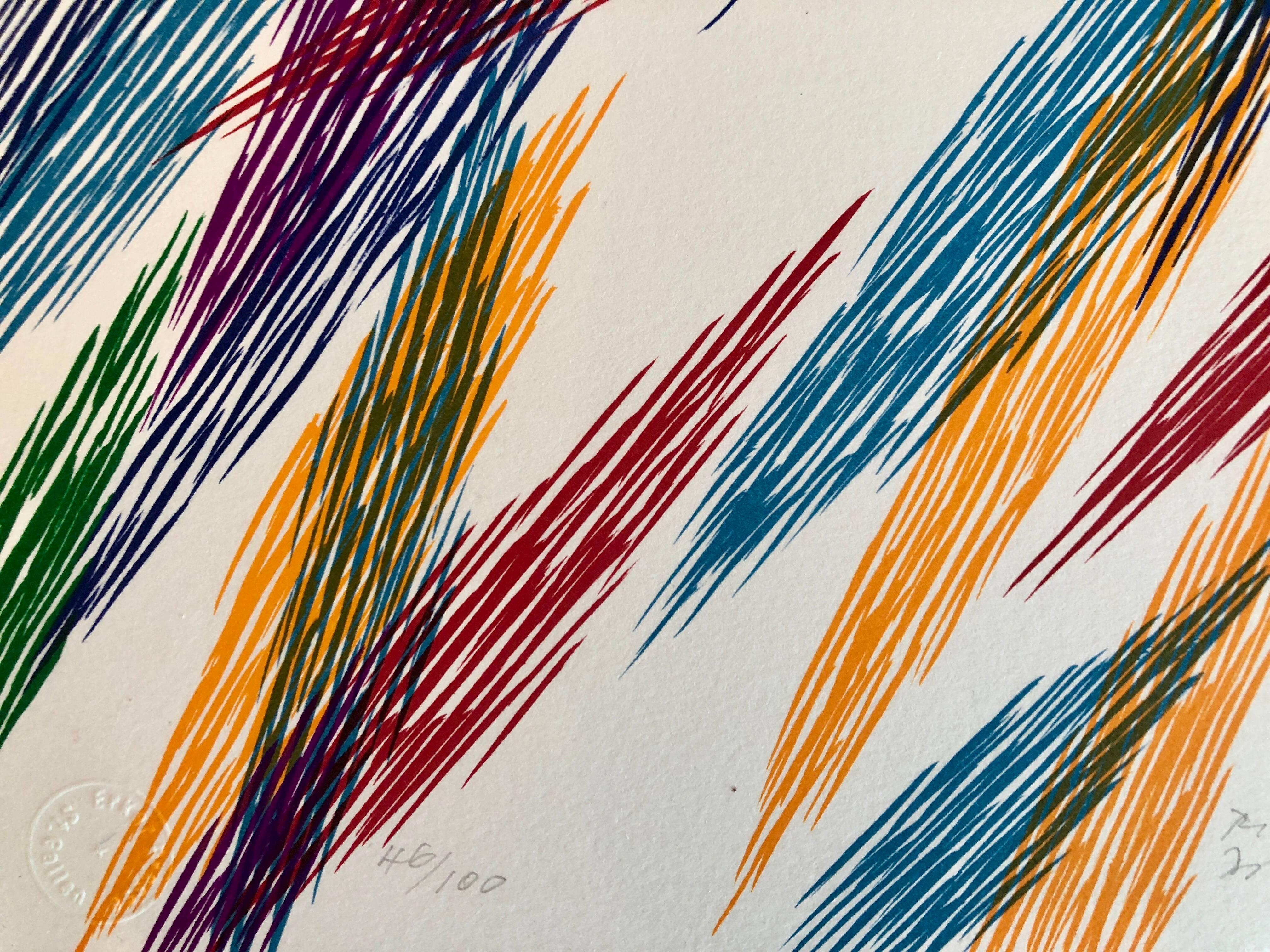 Untitled 1988 - Abstract Print by Piero Dorazio