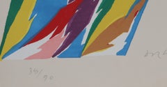 Senza titolo 3, serigrafia espressionista astratta di Piero Dorazio
