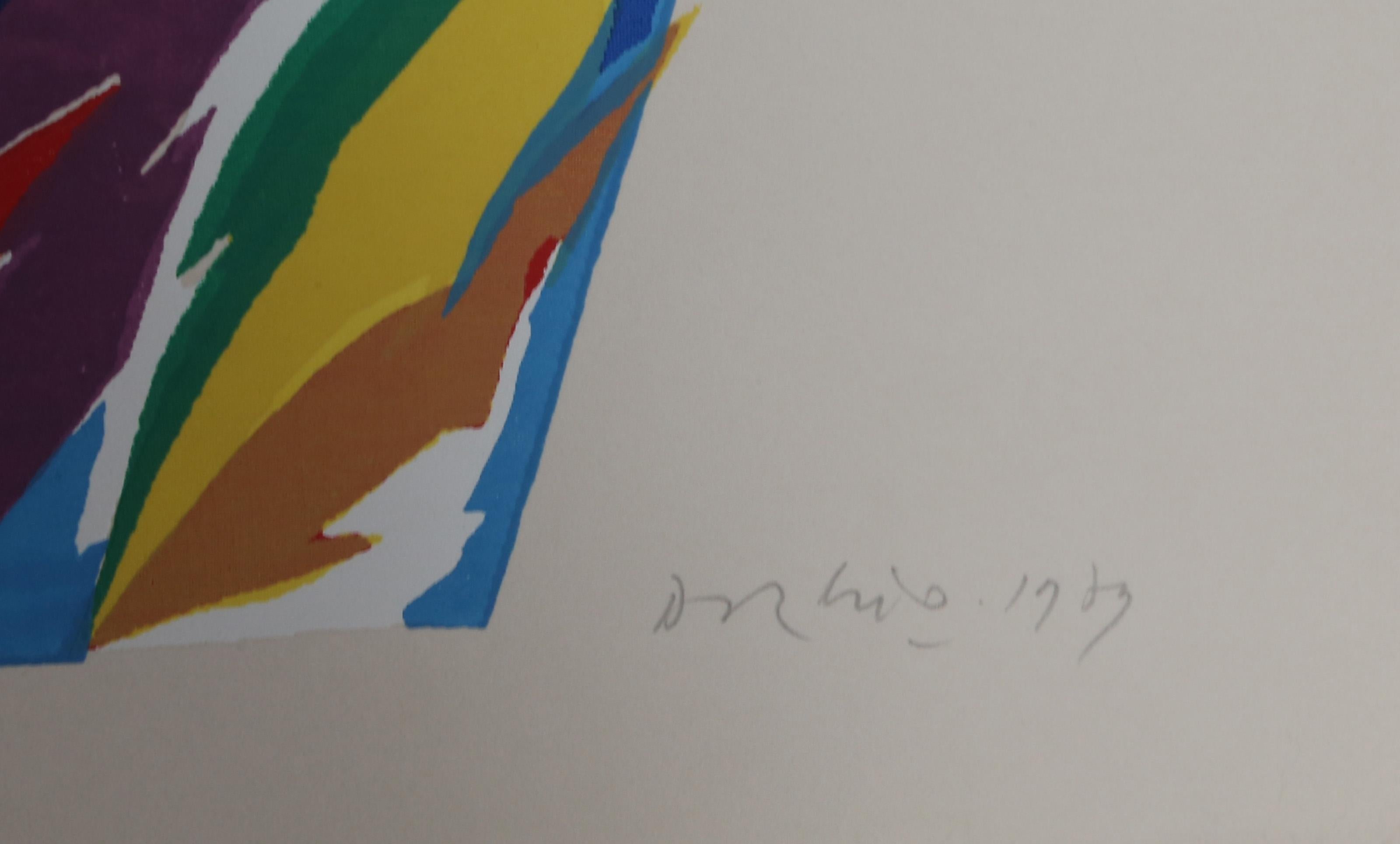 Sin título 3, Serigrafía expresionista abstracta de Piero Dorazio en venta 2