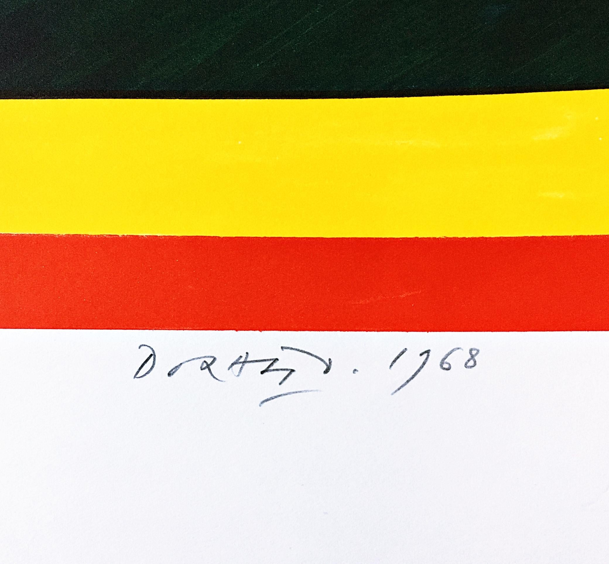 Piero Dorazio
Astrazione geometrica senza titolo (deaccesso dal Triton Museum, Santa Clara, CA), 1968
Litografia su carta BFK bianca
Firmato a mano, numerato (AP), datato sul fronte con timbro a secco dell'editore.
22 × 30 pollici
Non