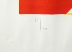 Untitled XXVI, Colorful Signed Abstract Screenprint by Piero Dorazio