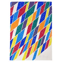 Piero Dorazio Großer signierter Siebdruck, Buffalo/Albright-Knox, 1979