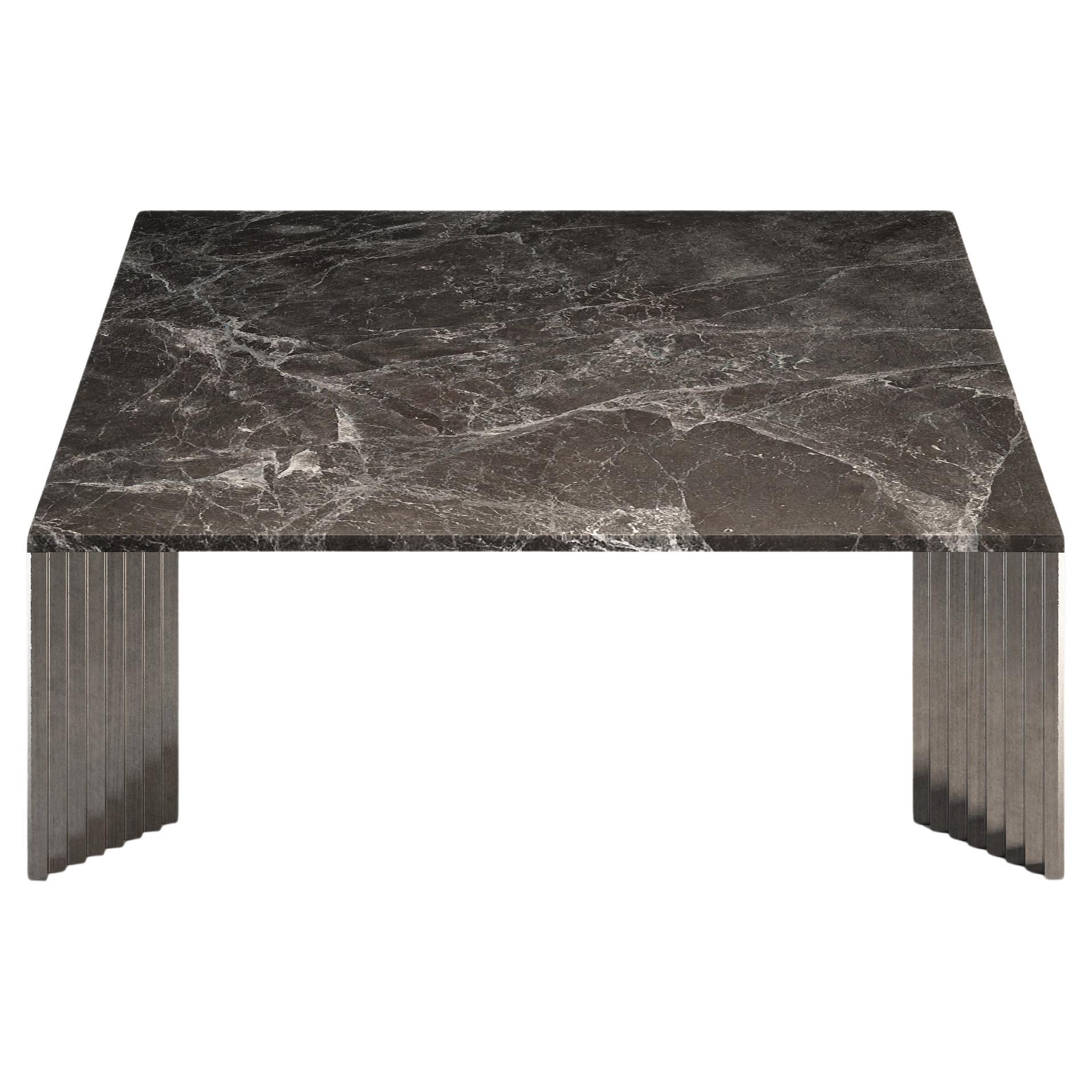 Table basse grise Piero Emperador de Fred et Juul