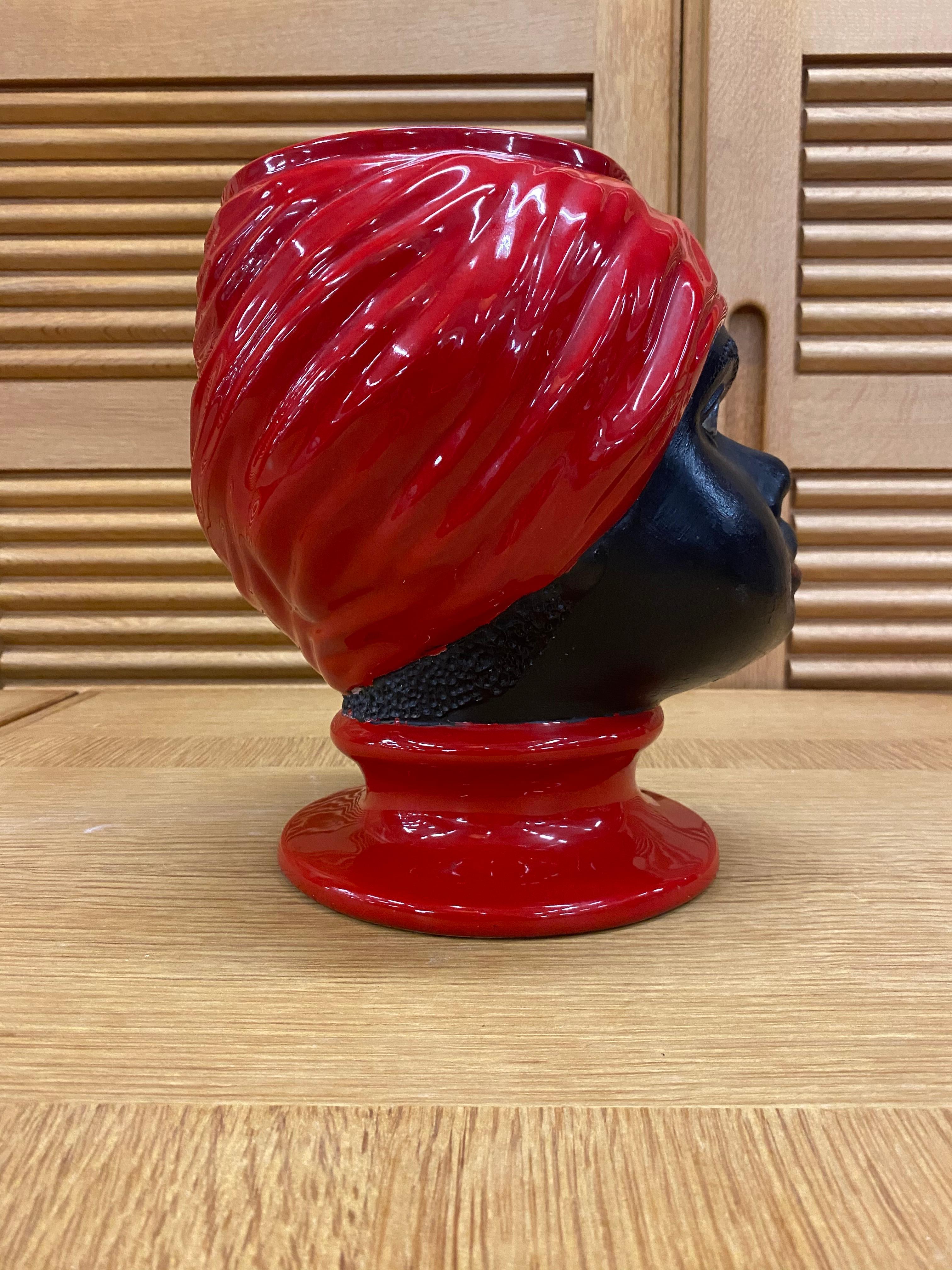 Mid-20th Century Piero Fornasetti, Ceramic Head Vase, circa 1960