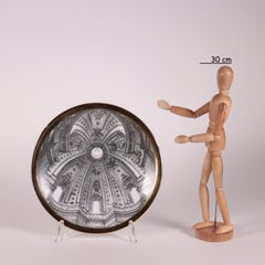 Piero Fornasetti '1913-1988' Plate Porcelain Milan, Italy, 1960s