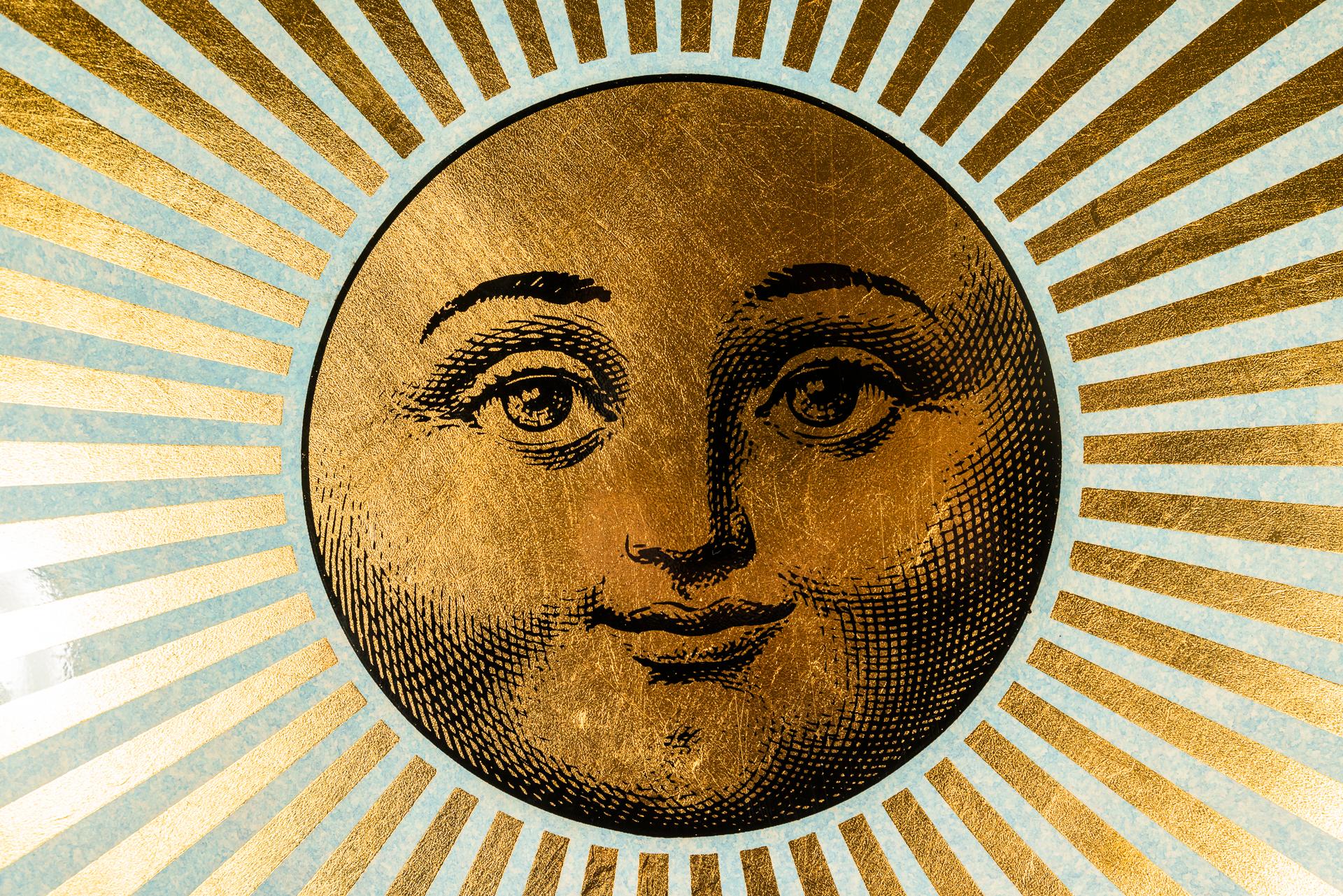 Italian Piero Fornasetti, Wall or Ceiling Lamp, Italy, circa 1970