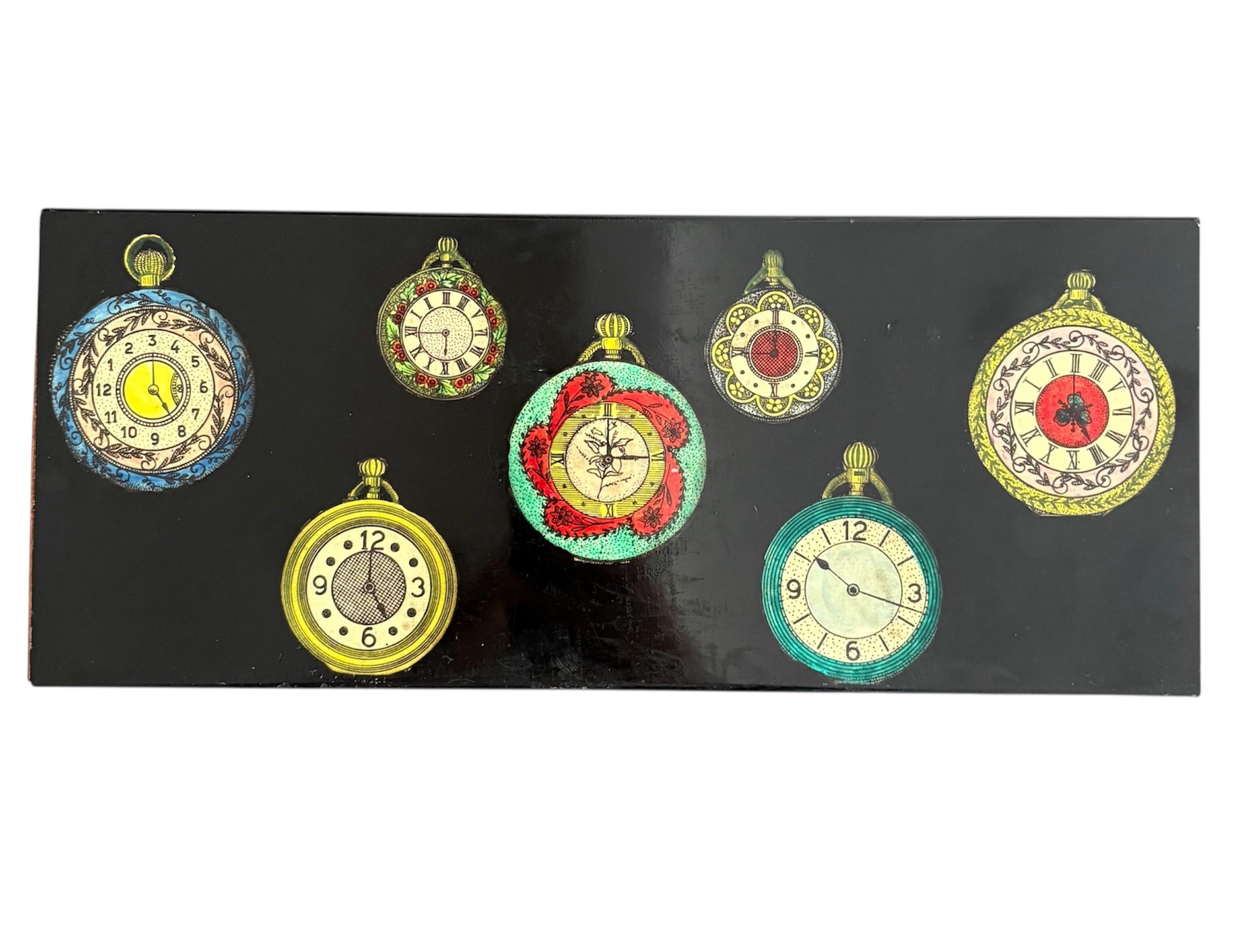 Piero Fornasetti , 1950s, Italien, Boîte en métal peint et émaillé en vente 3