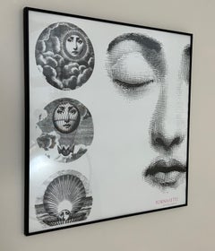 Piero Fornasetti 1992 Exhibition Poster, Limited Variant Run and Framed