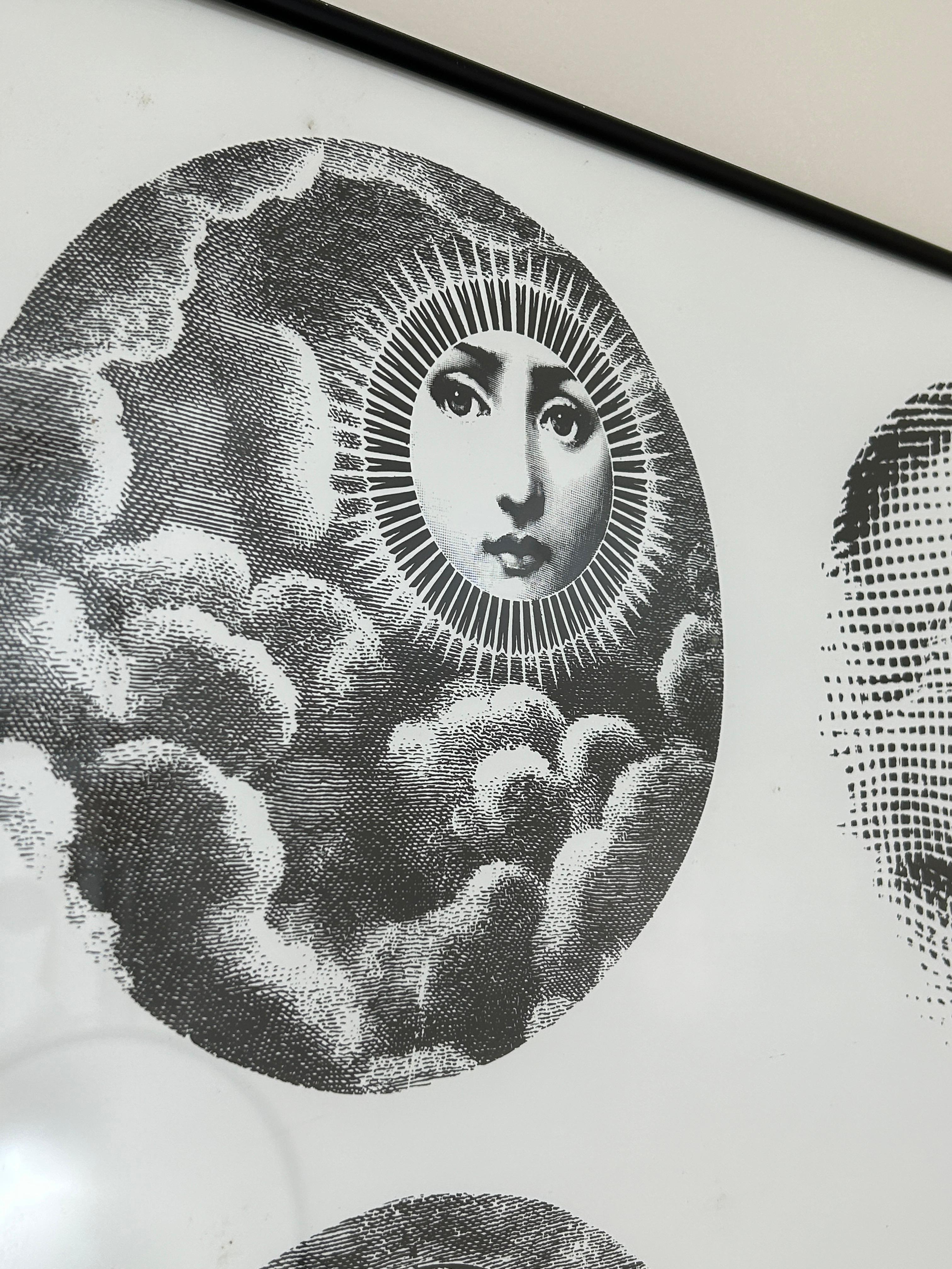 Ausstellungsplakat von Piero Fornasetti aus dem Jahr 1992, limitierte Auflage, Lauf und gerahmt (Französisch) im Angebot