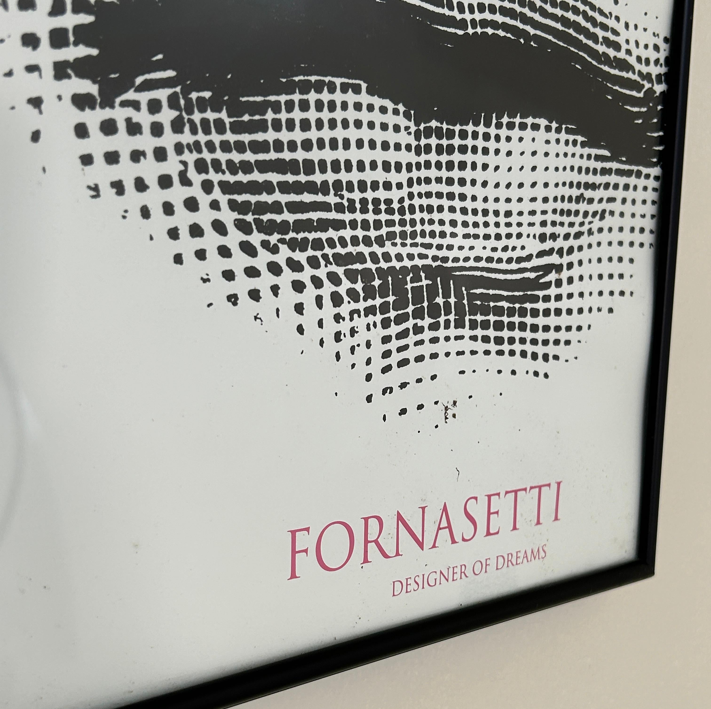 Mid-Century Modern Piero Fornasetti 1992 Exhibition Poster, Limited Variant Run and Framed For Sale
