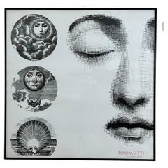 Piero Fornasetti 1992 Exhibition Poster, Limited Variant Run and Framed