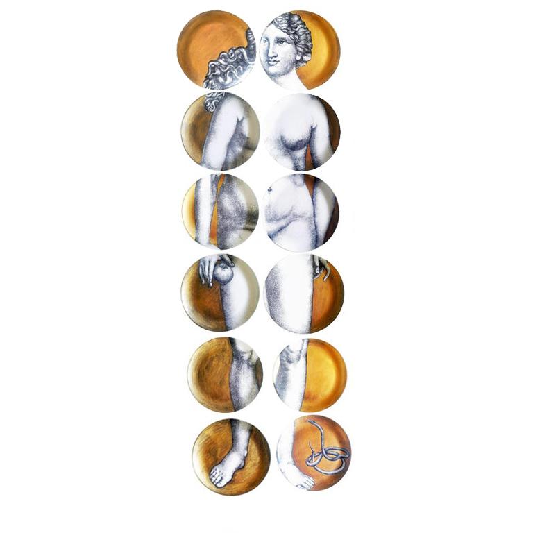 fornasetti adam and eve plates