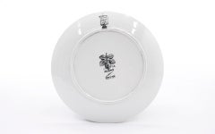 Piero Fornasetti Adamo / Adam Porcelain Plate Number 12, Signed, Excellent