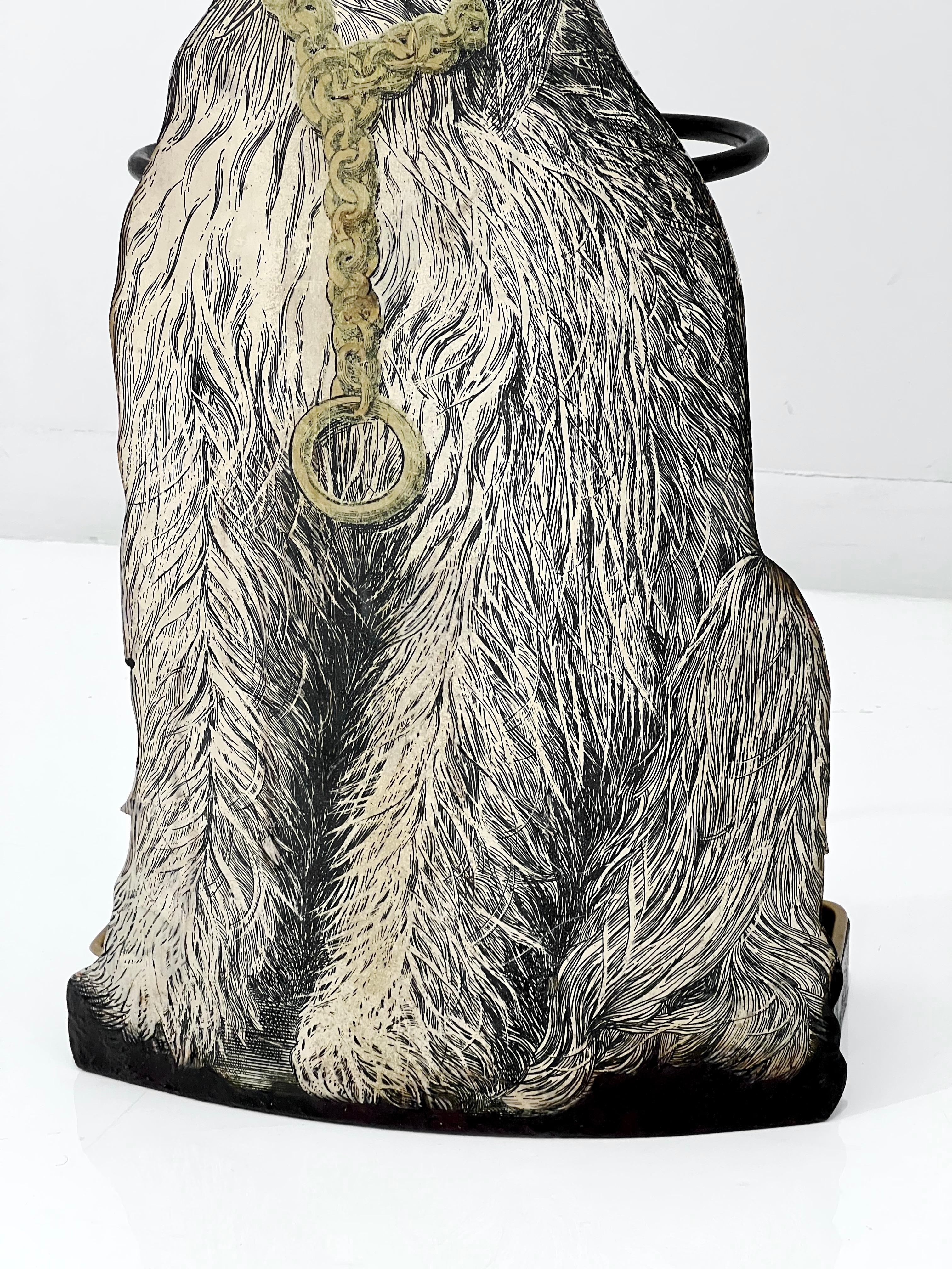 Mid-20th Century Piero Fornasetti 'Afghan Hound' Umbrella Stand For Sale