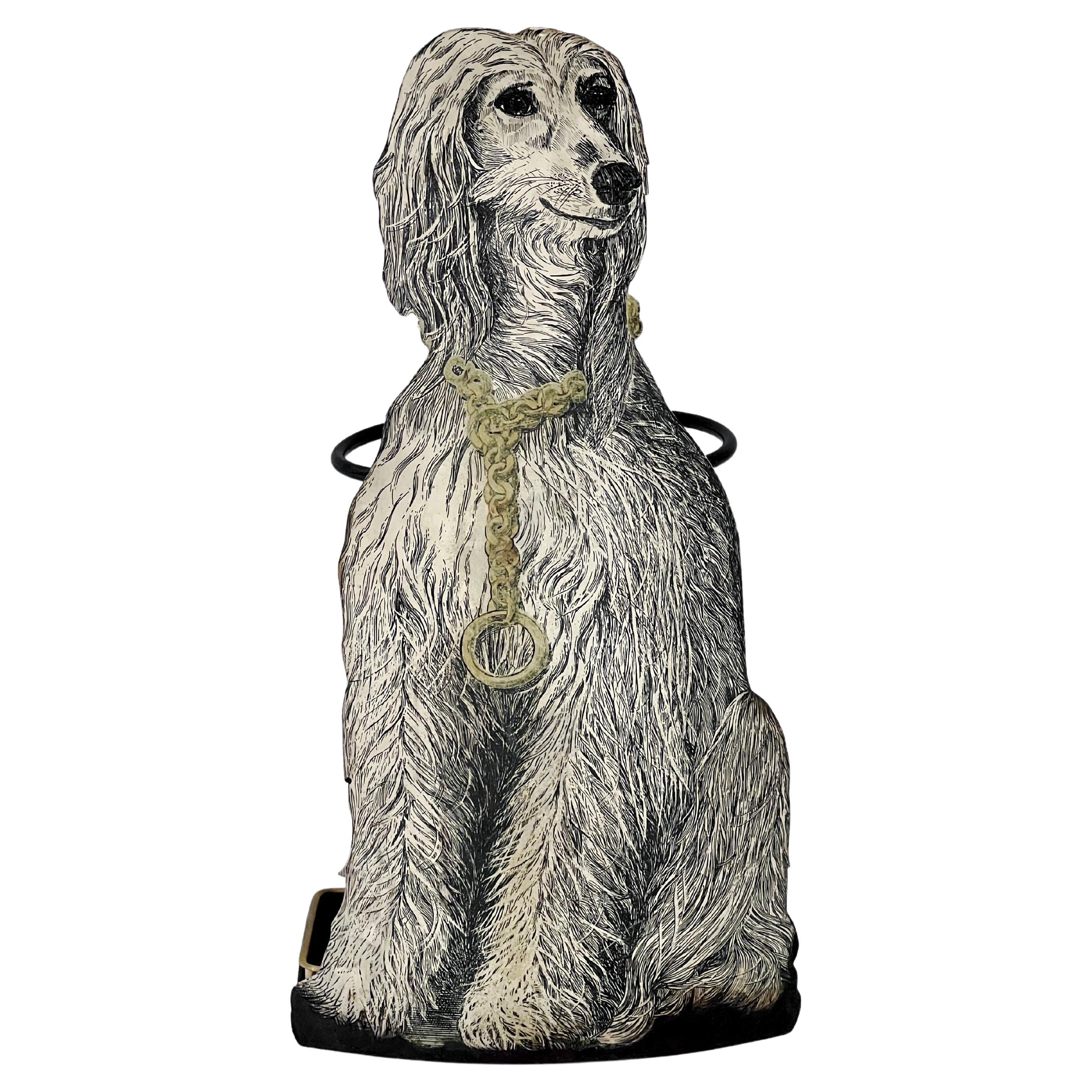 Piero Fornasetti 'Afghan Hound' Umbrella Stand For Sale
