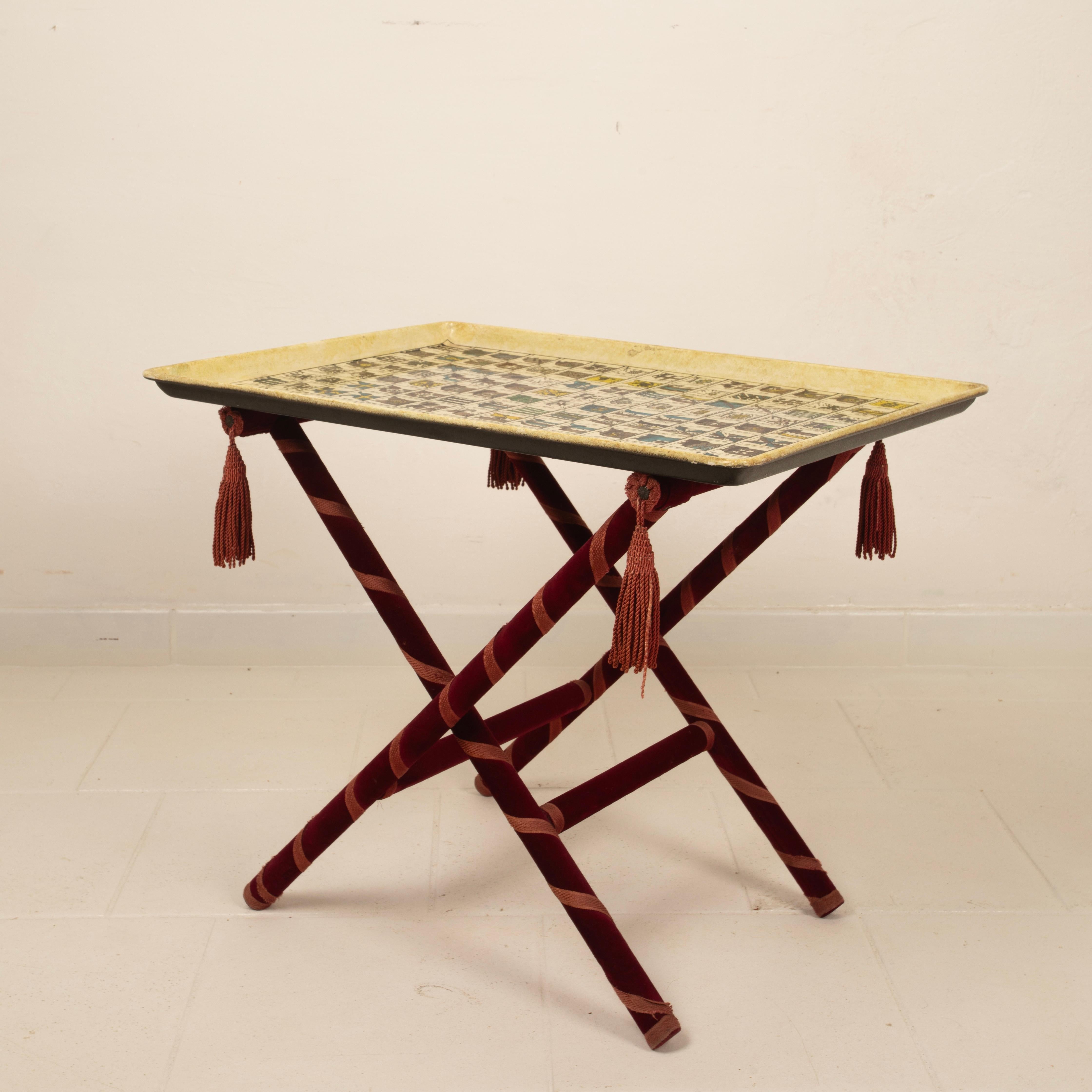 Table à plateau Araldiche de Piero Fornasetti, 1950 6