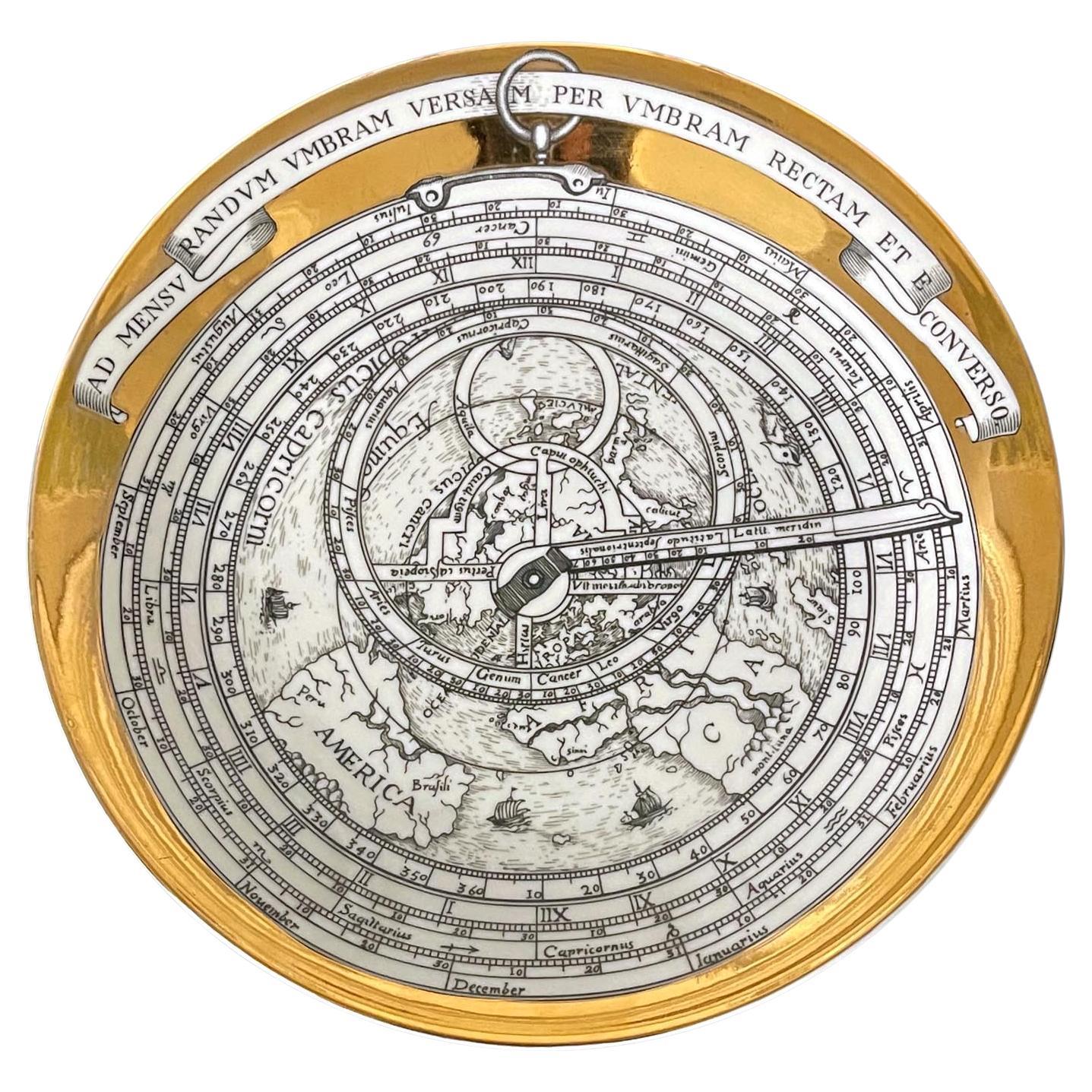 Piero Fornasetti Astrolabe Porcelain Plate 1968